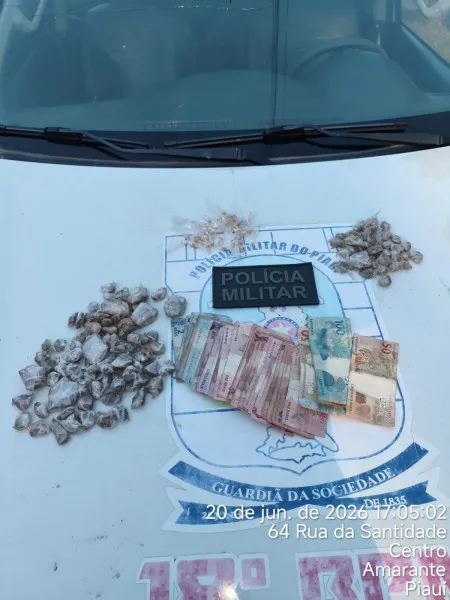 PM apreende adolescente por ato infracional análogo ao tráfico de drogas em Amarante
